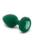 b-Vibe Vibrating Jewel Plug Green (4.39 inch) > Anal Range > Jewel Butt Plugs