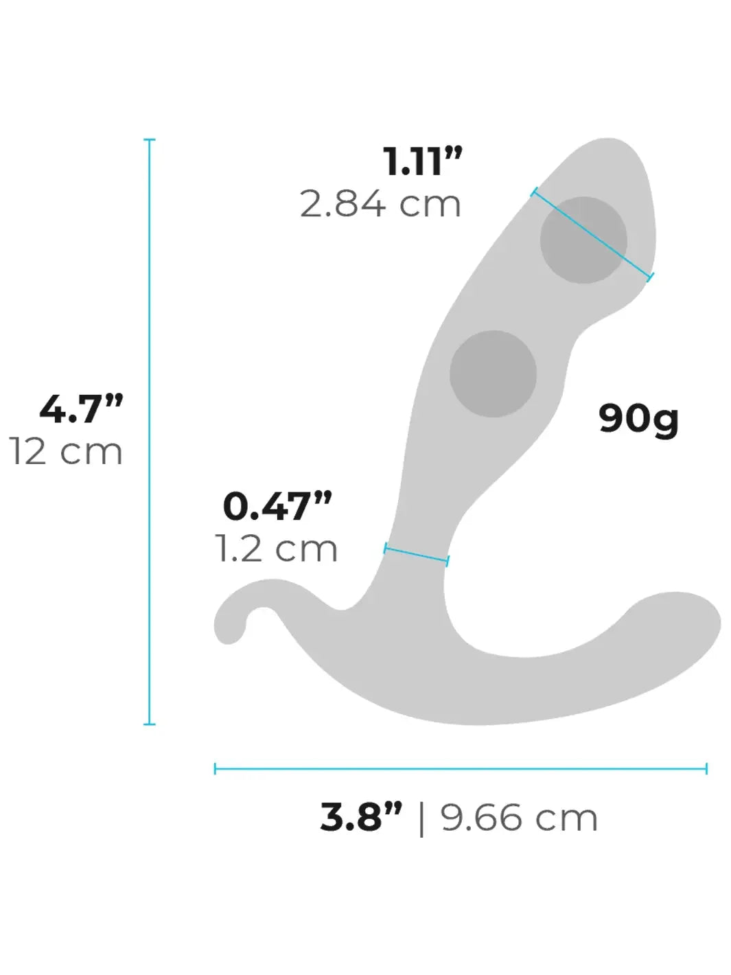 b-Vibe Rocker Plug Ergonomic P-Spot Prostate Massager Toy > Anal Range > Prostate Plugs