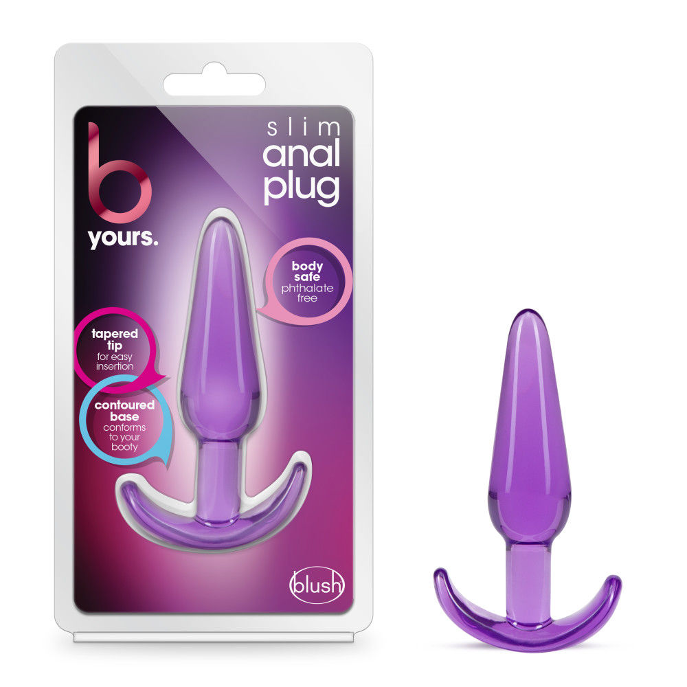 B Yours Slim Anal Plug Purple Soft Flexible Secondary image