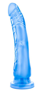 B Yours Sweet N Hard 8.5 inch blue dildo upright
