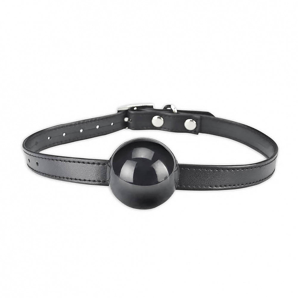 Lux Fetish Black Silicone Ball Gag Fully Adjustable Size Black > Bondage Gear > Gags and Bits