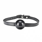 Lux Fetish Black Silicone Ball Gag Fully Adjustable Size Black > Bondage Gear > Gags and Bits