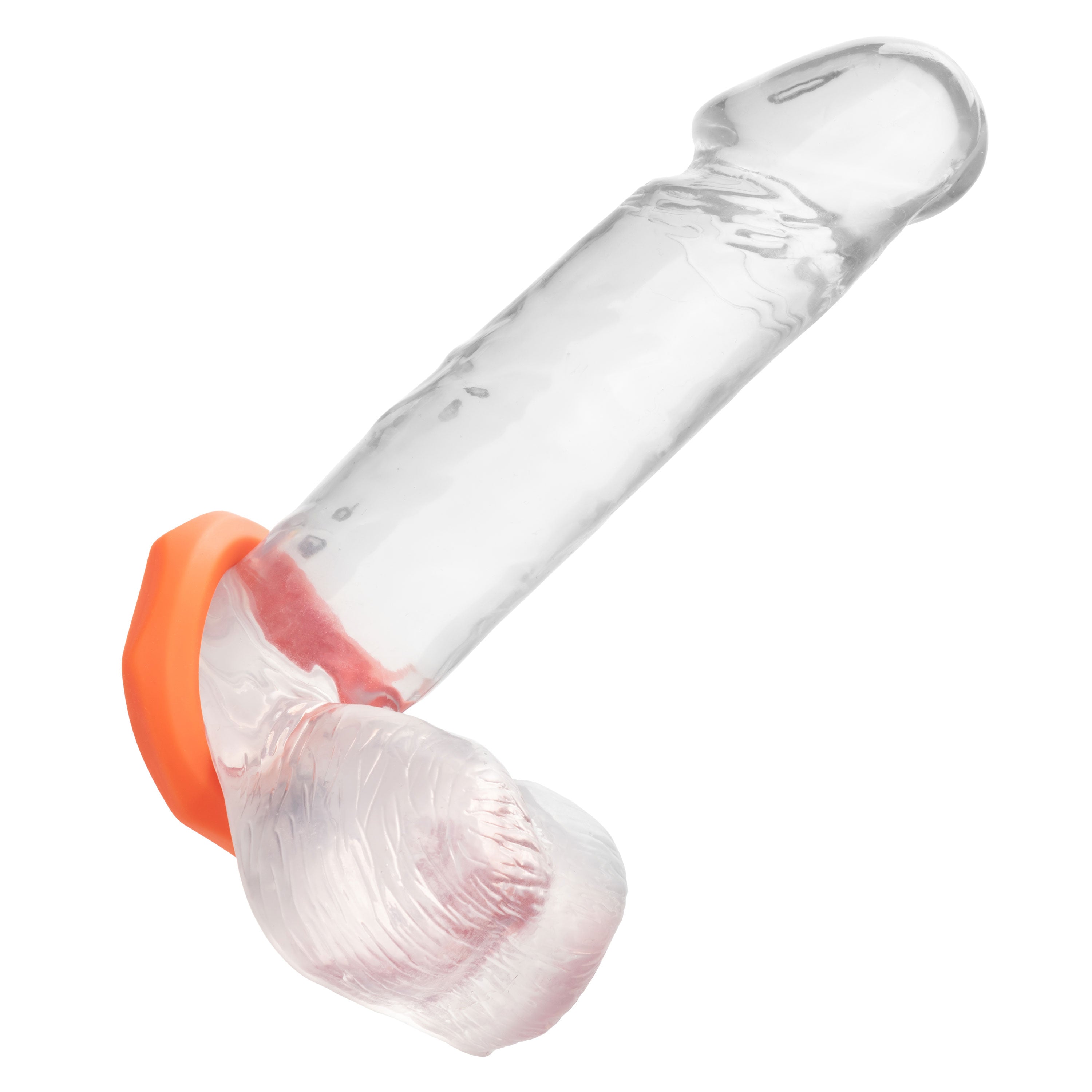 Alpha Liquid Silicone Sexagon Ring Orange Stretchy Comfortable Enhancer > Cock Ring > Single