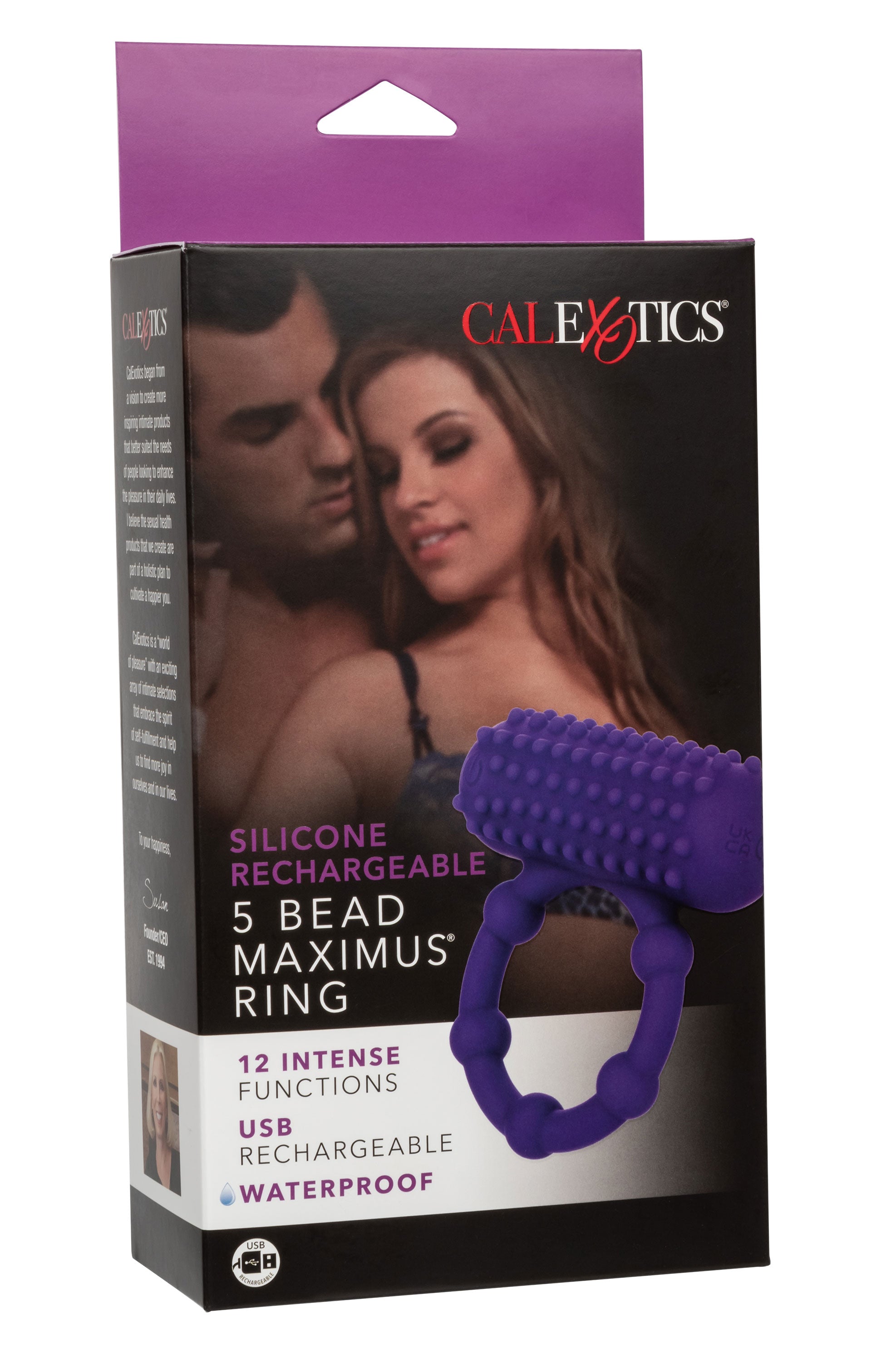 Maximus 5 Bead Rechargeable Cock Ring – Waterproof Vibrating Cock Ring > Cock Ring > Vibrating