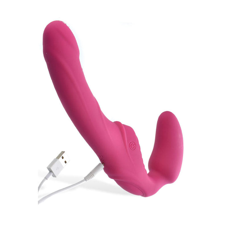 Adam & Eve Eve's Vibrating Strapless Strap-On – USB Rechargeable Strapless Strap-On 22 cm Penetration Length > Dildos > Strapless Strap Ons