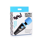 BANG! 10X Vibrating Mini Silicone Wand Blue with Flexible Neck and Rechargeable > Sex Toys > Mini Massagers