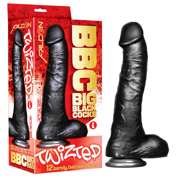 BBC Twizted 30.5 cm 12 Inch Dong Black Dongs Realistic