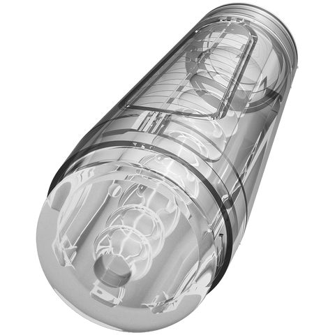 Doc Johnson Optix Crystal Masturbator (Clear) – Transparent Masturbator > Sex Toys For Men > Masturbators > Manual