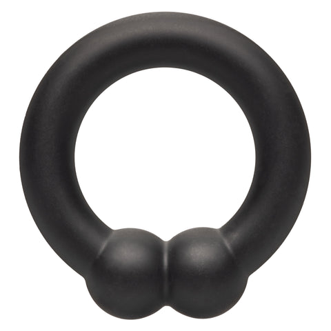Alpha Liquid Silicone Muscle Ring Stretchy Comfortable Enhancer Ring Black COCK RINGS