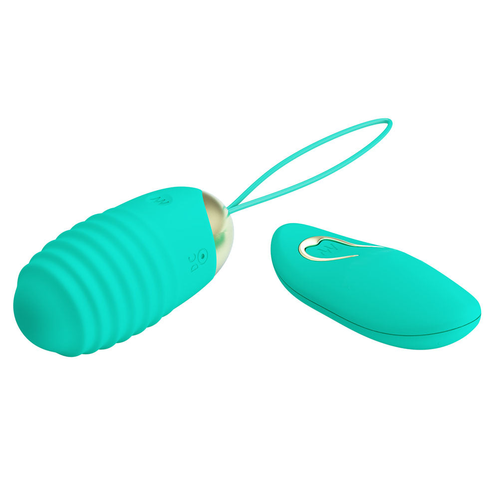 Teal USB Rechargeable Vibrating Egg with Remote Control Adult Stuff Warehouse Teal USB Rechargeable Vibrating Egg with Remote Control Adult Stuff Warehouse