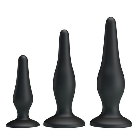 Party Up Jerry Butt Plug Set - Set of Three Sizes for Intimate Play > Anal Range > Butt Plug Kits
