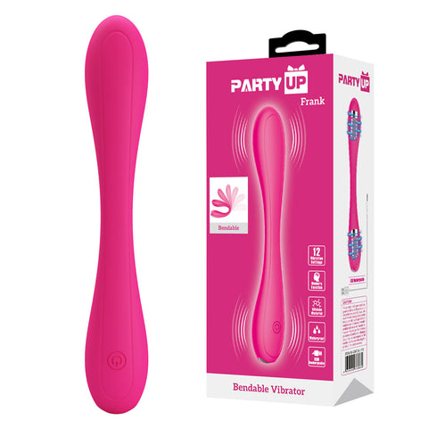 Party Up Frank Bendable Vibe 17.1 cm Bendable Vibrator Pink VIBRATORS