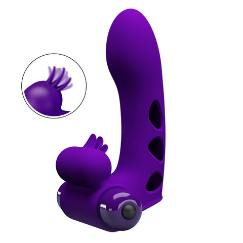 Party Up Mike Finger Vibe Vibrating Finger Vibrator STIMULATORS