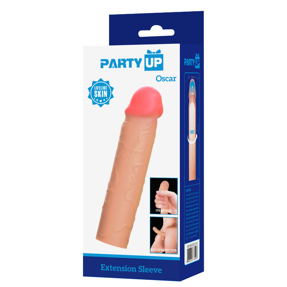 Party Up Oscar 1 Inch Extender Sleeve - 1 Inch Penis Extender Sleeve SLEEVES