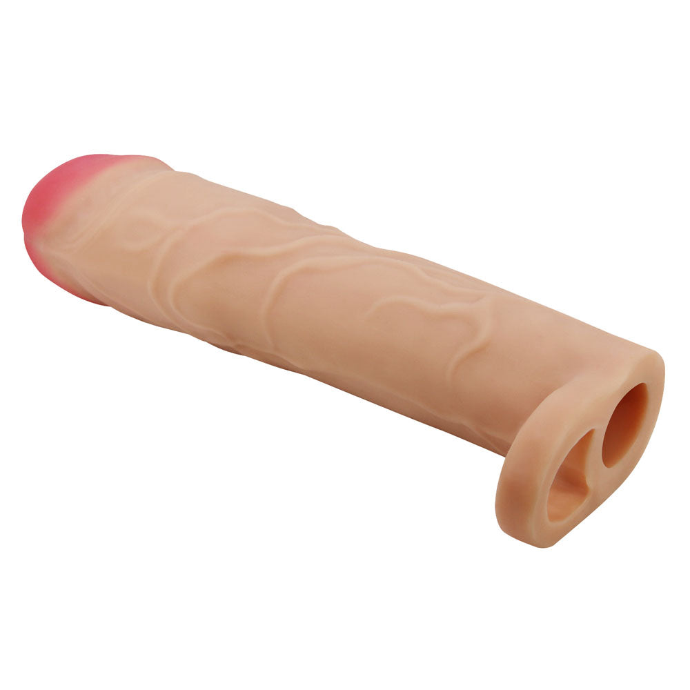 Party Up Richard 3 Inch Extender Sleeve with Ball Strap – Penis Extender Sleeve > Sex Toys For Men > Penis Sleeves