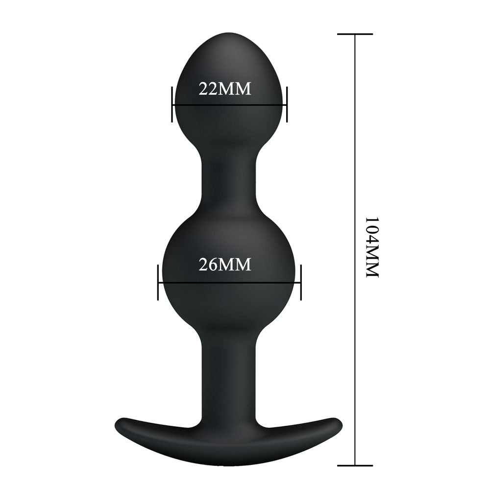 Party Up James Anal Bead Plug 10.4 Centimeter Beaded Butt Plug Butt Plugs