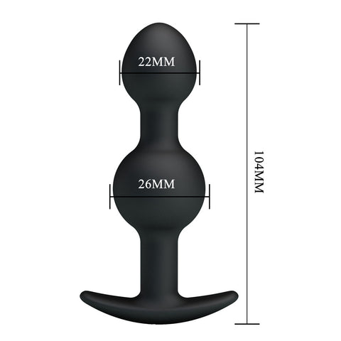 Party Up James Anal Bead Plug 10.4 Centimeter Beaded Butt Plug Butt Plugs