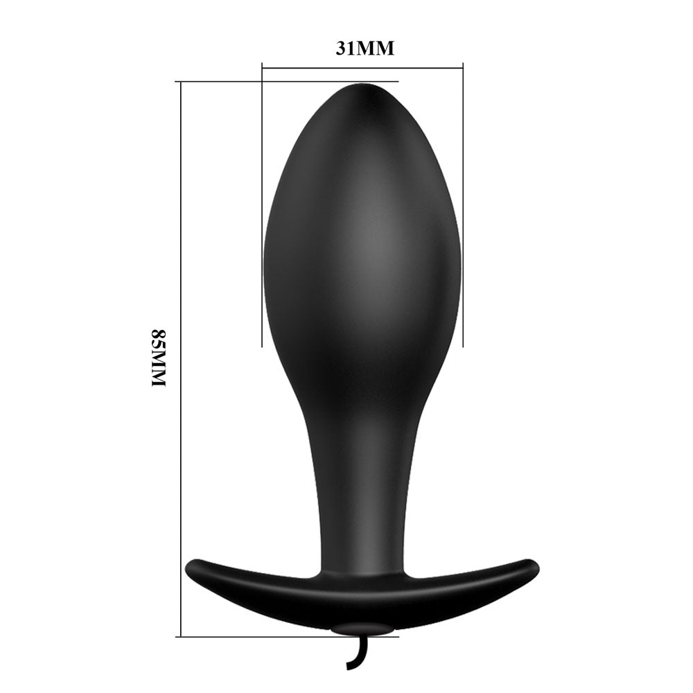 Party Up Jason Vibrating Anal Plug - 8.5 Centimeter Remote Control Butt Plug > Anal Range > Vibrating Butt Plugs