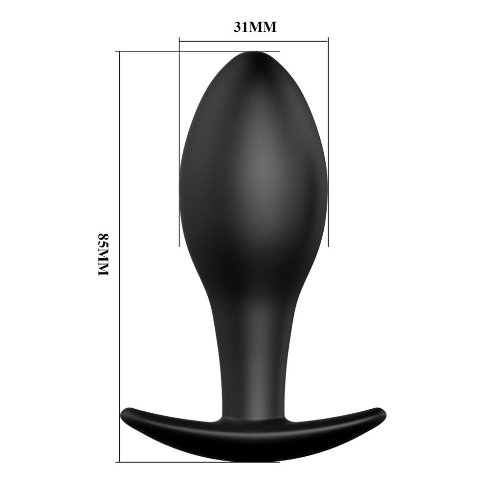 Party Up Jeff Silicone Butt Plug – Ultra-Soft Velvet Silicone 8.5 cm Anal Toy > Anal Range > Butt Plugs