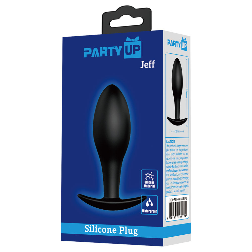 Party Up Jeff Silicone Butt Plug 8.5 Cm for Discreet Anal Play Butt Plugs