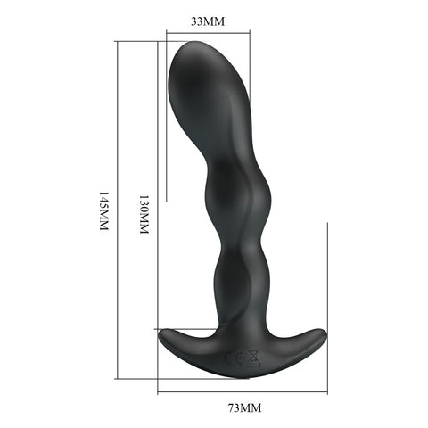 Party Up Jim Vibrating Butt Plug 14.5 cm USB Rechargeable Prostate Massager Prostate Tools