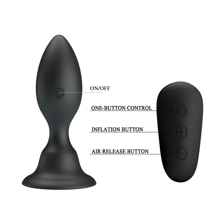 Mr Play Vibrating Anal Plug 10.8 cm Butt Plug with Remote Control > Anal Range > Vibrating Butt Plugs