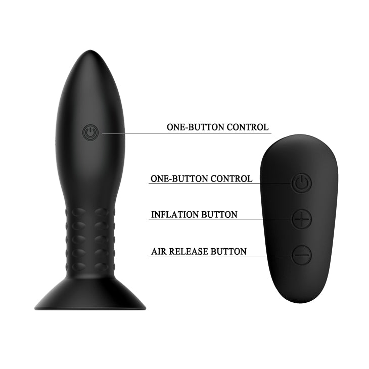 Mr Play Rotation Beads Anal Plug Beaded Butt Plug with Wireless Remote > Anal Range > Vibrating Butt Plugs