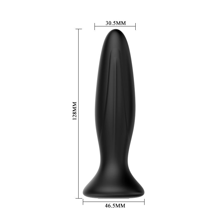 Mr Play Vibrating Anal Plug Silicone Waterproof Black > Anal Range > Vibrating Buttplug