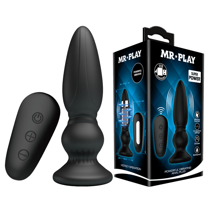 Mr. Play Powerful Vibrating Anal Plug – Prostate Massager > Anal Range > Vibrating Butt Plugs