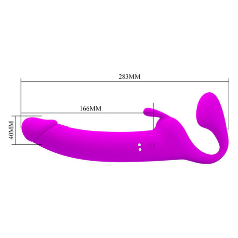 Party Up Oliver Strapless Strap-On 28.3 cm USB Rechargeable Strapless Strap-On STRAP-ONS