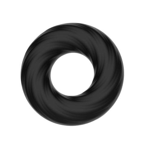 Crazy Bull Adjustable Silicone Cock Ring in Black COCK RINGS