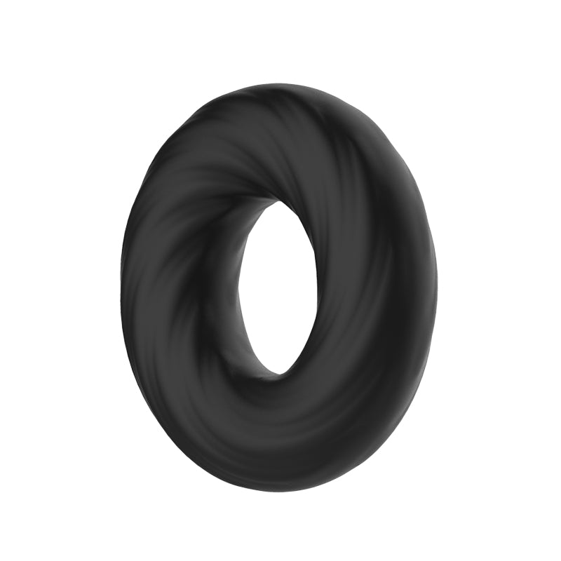 Crazy Bull Adjustable Silicone Cock Ring in Black COCK RINGS