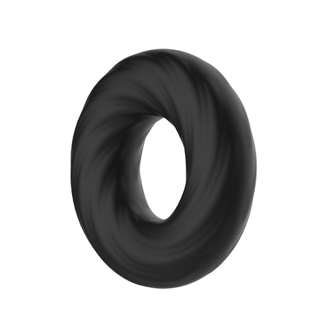 Crazy Bull Adjustable Silicone Cock Ring in Black COCK RINGS