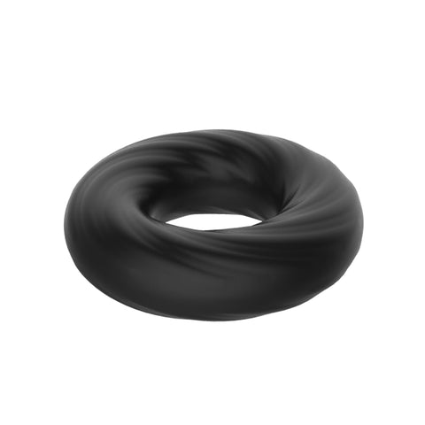 Crazy Bull Adjustable Silicone Cock Ring in Black COCK RINGS