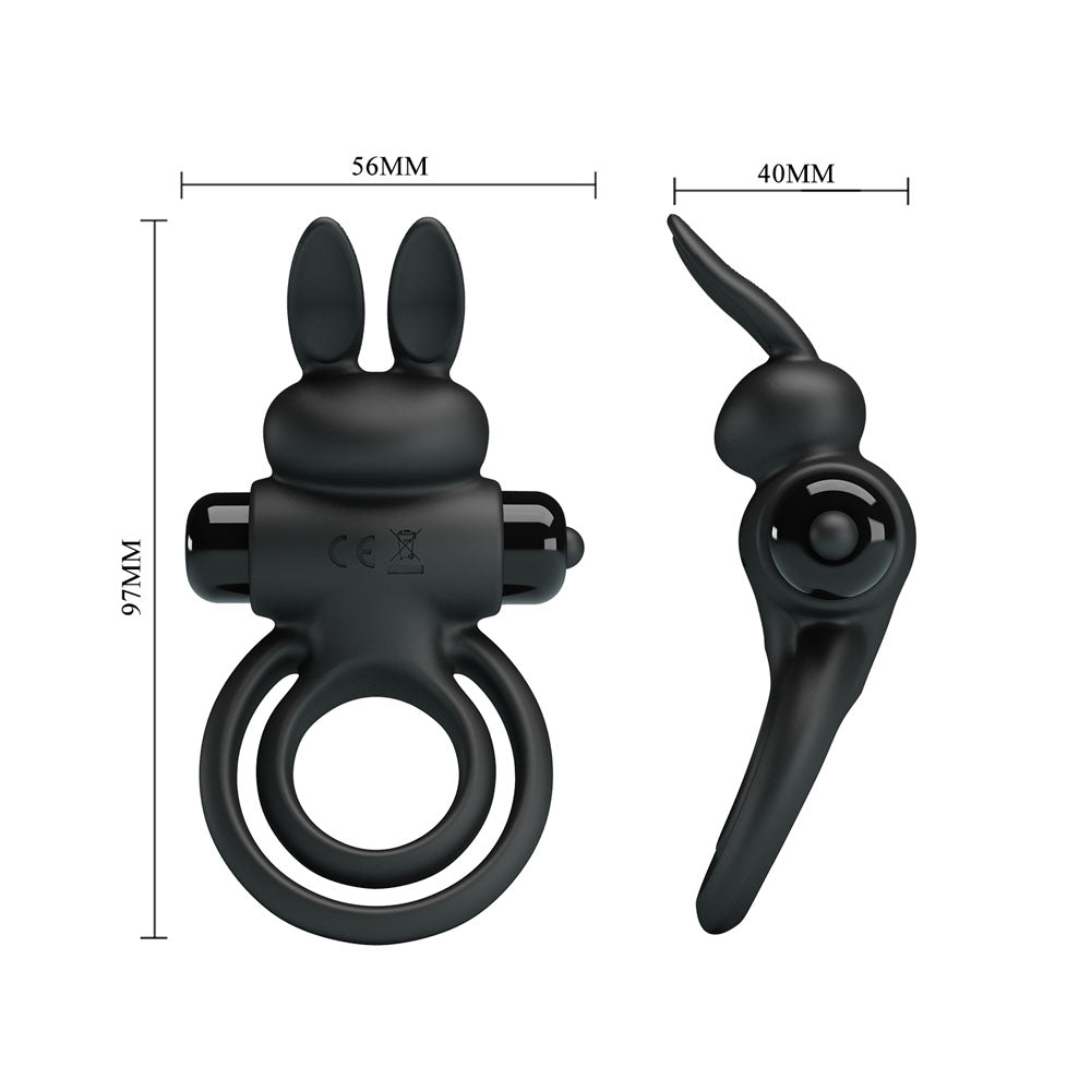 Party Up Lawrence Vibrating Cock Ring - Vibrating Cock and Balls Ring COCK RINGS
