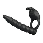Party Up Marcus (Black) – USB Rechargeable Vibrating Cock Ring and Anal Plug > Anal Range > Anal Probes