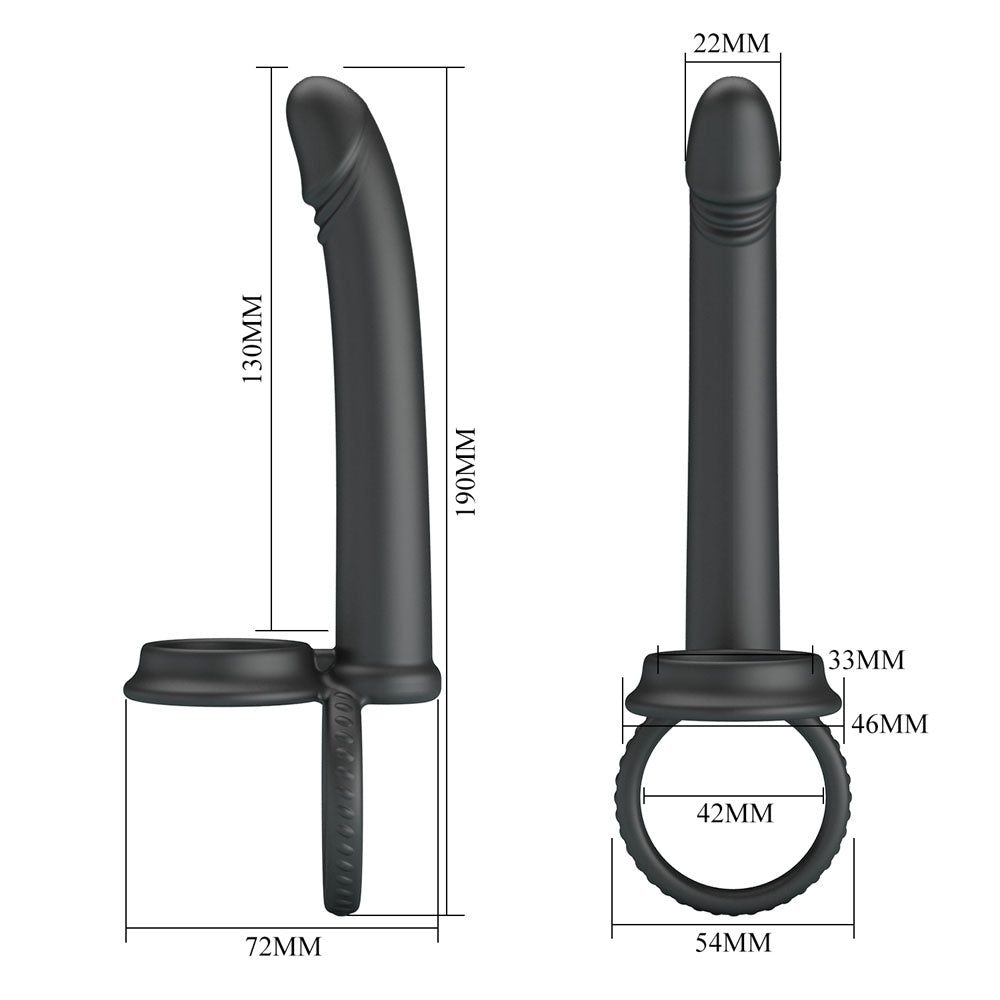 Party Up Martin Double Penetrator Cock and Ball Rings > Cock Ring > Single