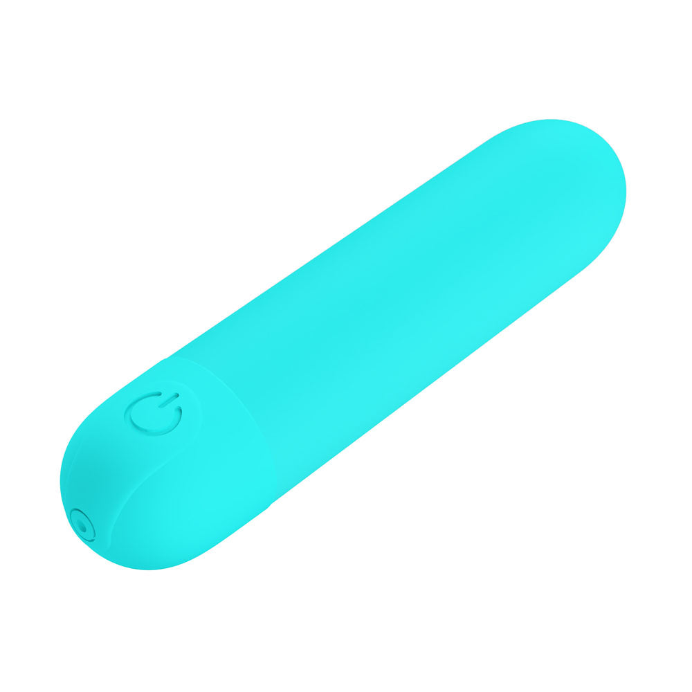Party Up Harry Mini Bullet (Teal) – USB Rechargeable 8 cm Bullet Vibrator > Vibrators > Mini Vibrators