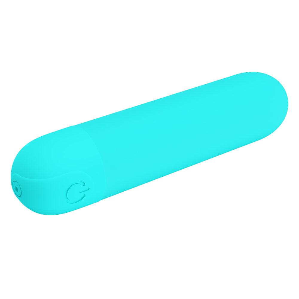Party Up Harry Mini Bullet (Teal) – USB Rechargeable 8 cm Bullet Vibrator > Vibrators > Mini Vibrators