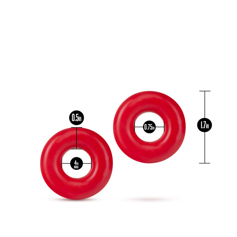 Stay Hard Donut Rings Oversized Large Set of 2 – Stretchy Cock Rings > Cock Ring > Sets