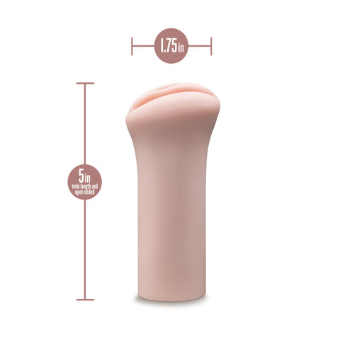 Ashlynn Beige Male Stroker Made with Ultra-Soft X5 Plus Material Strokers - Manual