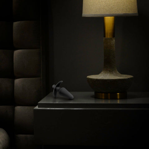 Anal Adventures Platinum Silicone Vibrating Anal Plug Black > Anal Range > Butt Plugs