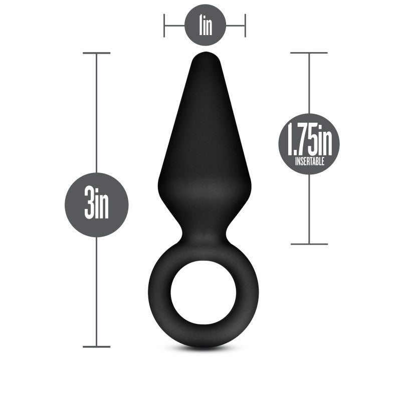 Anal Adventures Platinum Silicone Anal Loop Plug Small