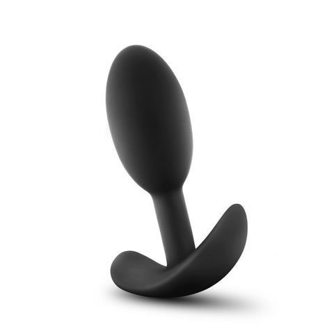 Anal Adventures Platinum Silicone Vibra Slim Plug Small Butt Plugs - Vibrating