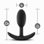 Anal Adventures Platinum Silicone Vibra Slim Plug Small > Anal Range > Vibrating Butt Plugs