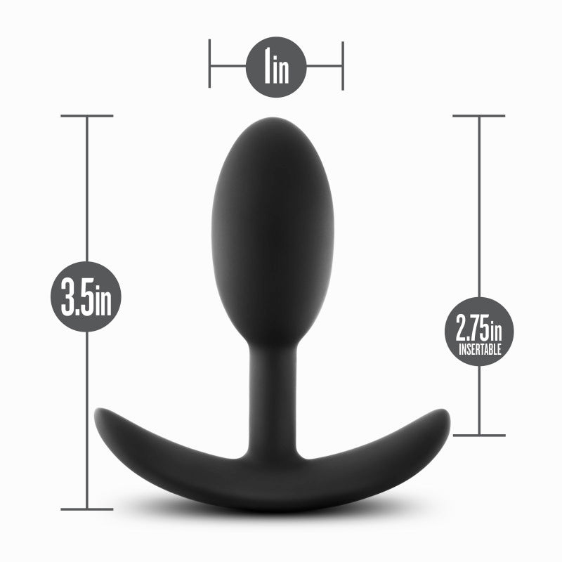 Anal Adventures Platinum Silicone Vibra Slim Plug Small > Anal Range > Vibrating Butt Plugs
