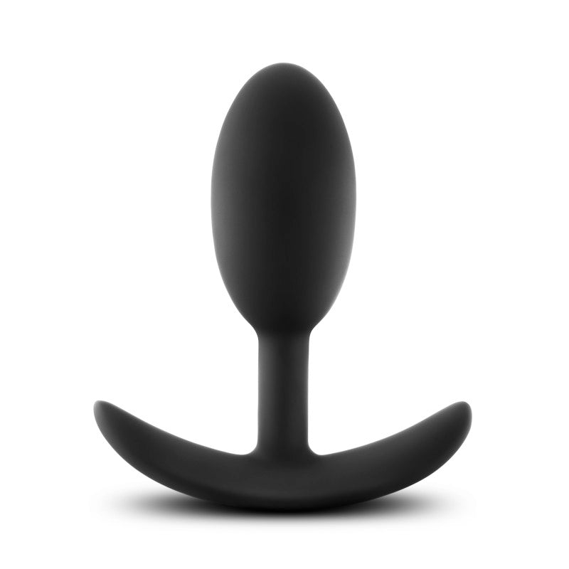 Anal Adventures Platinum Silicone Vibra Slim Plug Medium Butt Plugs - Vibrating