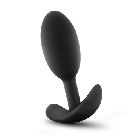 Anal Adventures Platinum Silicone Vibra Slim Plug Medium Butt Plugs - Vibrating