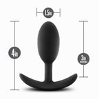Anal Adventures Platinum Silicone Vibra Slim Plug Medium > Anal Range > Vibrating Butt Plugs