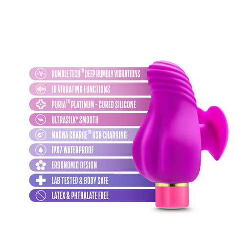 Aria Erotic Af Plum USB Rechargeable Stimulator STIMULATORS